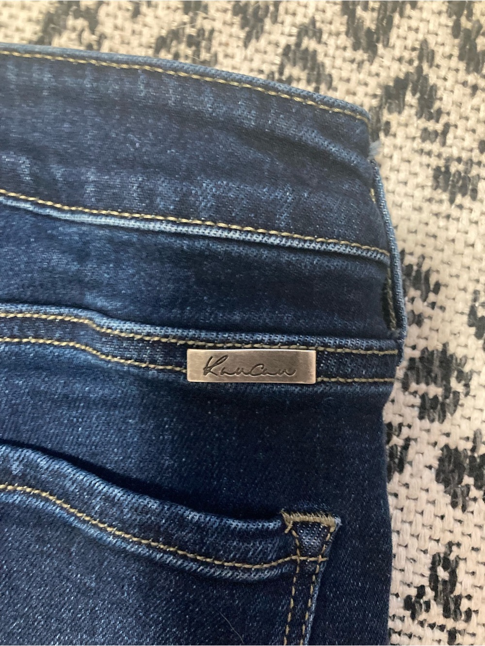 Women’s Dark Blue Flared Jeans - Picture 3 of 11